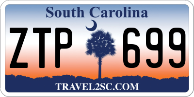 SC license plate ZTP699