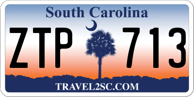 SC license plate ZTP713