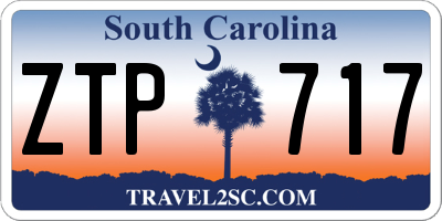 SC license plate ZTP717