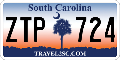 SC license plate ZTP724