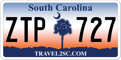 SC license plate ZTP727