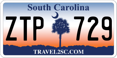 SC license plate ZTP729