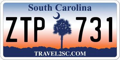 SC license plate ZTP731