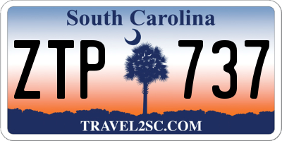 SC license plate ZTP737