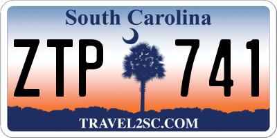 SC license plate ZTP741