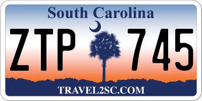 SC license plate ZTP745