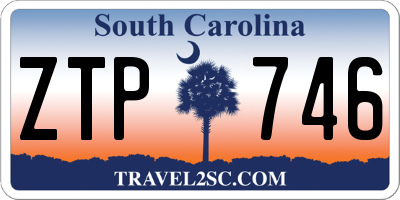 SC license plate ZTP746