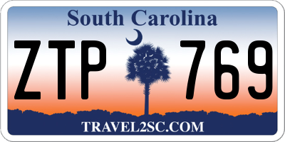 SC license plate ZTP769