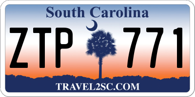 SC license plate ZTP771