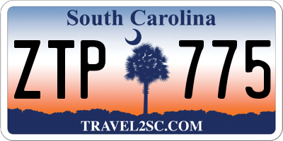 SC license plate ZTP775