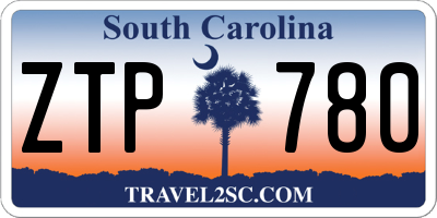 SC license plate ZTP780