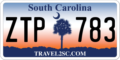 SC license plate ZTP783