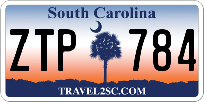 SC license plate ZTP784