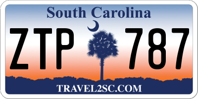 SC license plate ZTP787