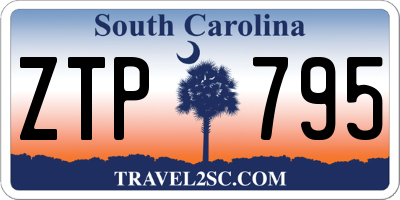 SC license plate ZTP795