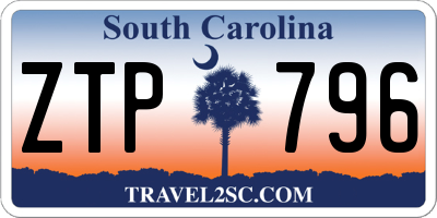 SC license plate ZTP796