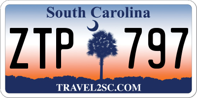 SC license plate ZTP797
