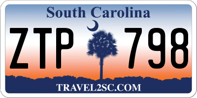 SC license plate ZTP798