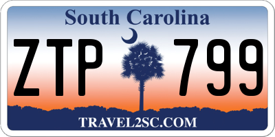 SC license plate ZTP799