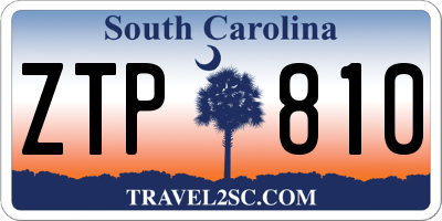 SC license plate ZTP810