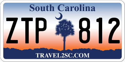 SC license plate ZTP812