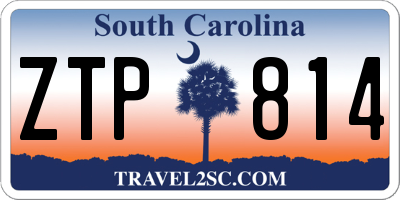 SC license plate ZTP814