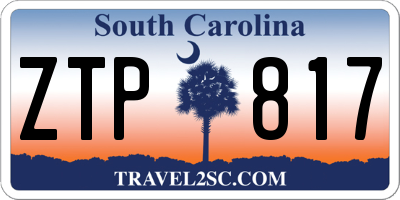 SC license plate ZTP817