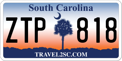 SC license plate ZTP818