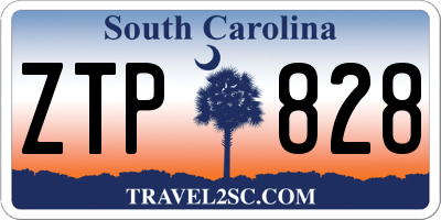 SC license plate ZTP828