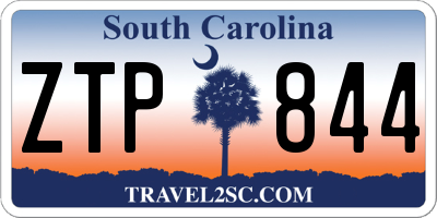 SC license plate ZTP844