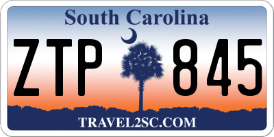 SC license plate ZTP845