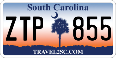 SC license plate ZTP855