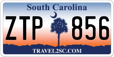 SC license plate ZTP856