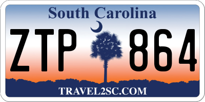 SC license plate ZTP864