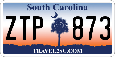 SC license plate ZTP873