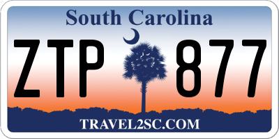 SC license plate ZTP877