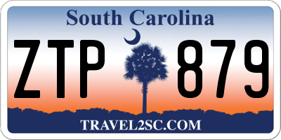 SC license plate ZTP879