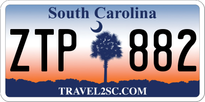 SC license plate ZTP882