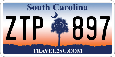 SC license plate ZTP897