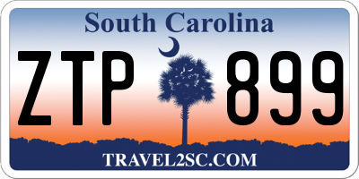 SC license plate ZTP899