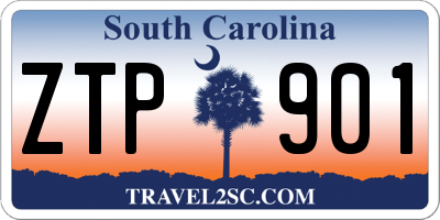 SC license plate ZTP901
