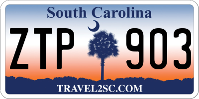 SC license plate ZTP903