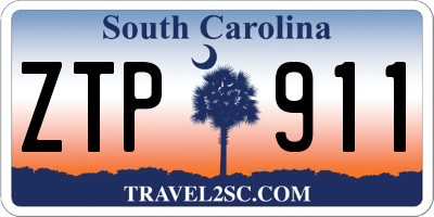 SC license plate ZTP911