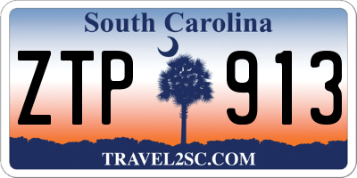 SC license plate ZTP913
