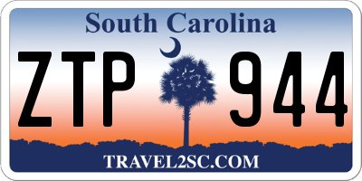 SC license plate ZTP944