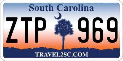 SC license plate ZTP969