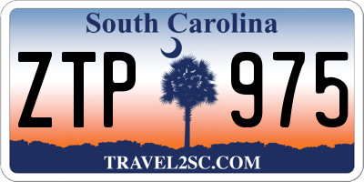 SC license plate ZTP975
