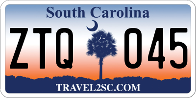 SC license plate ZTQ045