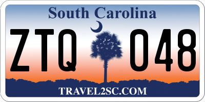 SC license plate ZTQ048