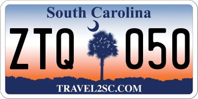SC license plate ZTQ050